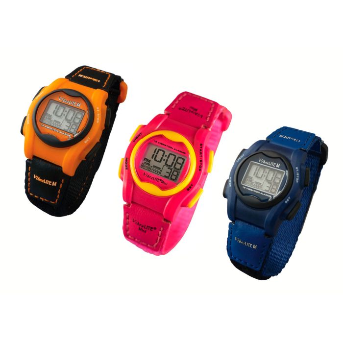 VibraLite mini børneur med velcroremme 