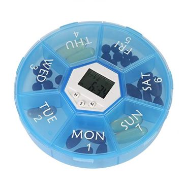  Pilleæske 7 store rum og lydalarm