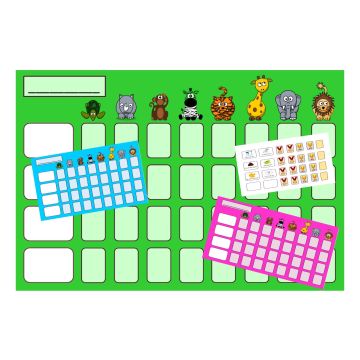 Pottetrænings- og belønningstavle