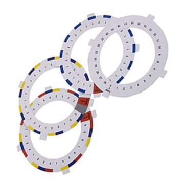 Ekstra Døgnringe til S28 Careousel pilleæske (dosserings skabeloner)